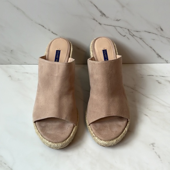 Stuart Weitzman Marabella Slide Espadrille Sandal in Pink - Picture 8 of 11